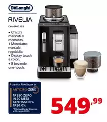 De Longhi - Rivelia EXAM440.35.B Macchina Da Caffè Automatica Black