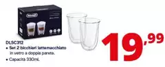 De Longhi - DLSC312 Set 2 Bicchieri Latte Macchiato