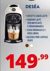 Lavazza - Deséa Automatica Macchina Per Caffè A Capsule 1,1 L