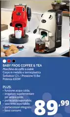Didiesse - Baby Frog Automatica/Manuale Macchina Per Caffè A Cialde 1,5 L
