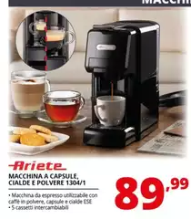 Ariete - Macchina A Capsule, Cialde E Polvere 1304/1