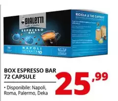 Bialetti - Box Espresso Bar 72 Capsule