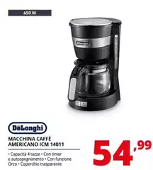 De Longhi - Macchina Caffè Americano ICM 14011