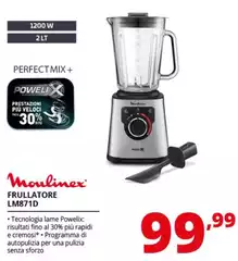 Moulinex - LM871D Frullatore PerfectMix+ Silver Con Caraffa In Vetro