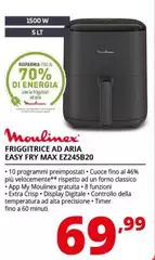 Moulinex - Friggitrice Ad Aria Easy Fry Max EZ245B20
