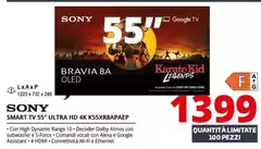 Sony - Smart Tv 55" Ultra Hd 4K K55XR8APAEP 
