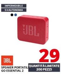 Jbl - Speaker Portatile Go Essential 2 Jbl - Speaker Portatile Go Essential 2