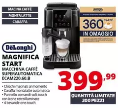 De Longhi - Magnifica Start Macchina Caffè Superautomatica ECAM220.60.B
