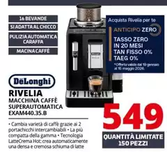De Longhi - Rivelia EXAM440.35.B Macchina Da Caffè Automatica Black