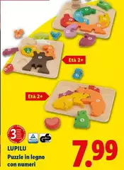 Lupilu - Puzzle In Legno Con Numeri