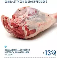 Coscia Di Agnello Con Osso Surgelata, Nuova Zelanda