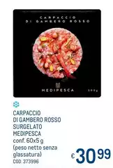 Netto - Carpaccio Di Gambero Rosso Surgelato