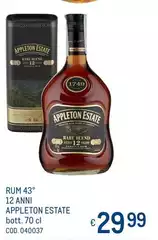 Appleton Estate - Rum 43° 12 Anni