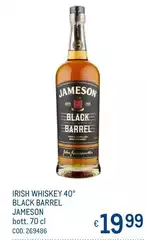 Jameson - Irish Whiskey 40° Black Barrel