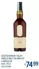 Lagavulin 16 - Scotch Whisky Islay Single Malt 16 Anni 43°