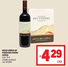 Belvedere - Rosso Umbria IGT Poggio Belvedere - Rosso Umbria IGT Poggio