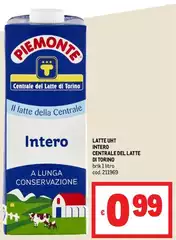 Centrale del latte di torino - Latte Uht Intero Centrale del latte di torino - Latte Uht Intero