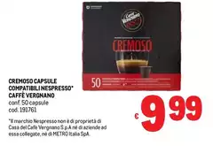 Caffè vergnano - Cremoso Capsule Compatibili Nespresso