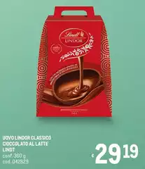 Lindt - Uovo Lindor Classico Cioccolato Al Latte