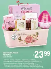 Corte regale - Cesto Regalo Rosa