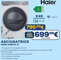 Haier - Asciugatrice HD90-A367U1-IT
