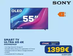 Sony - Smart Tv Ultra Hd 4k K55xbaaped