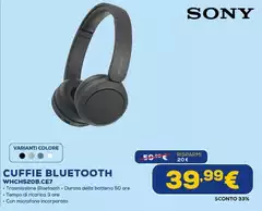 Sony - Cuffie Bluetooth WHCH520B.C67
