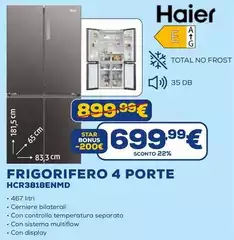 Haier - Frigorifero 4 Porte HCR3818ENMD