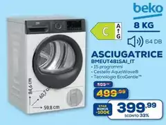 Beko - Asciugatrice BMEUT481SAI_IT
