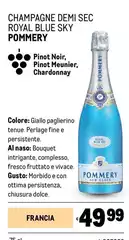Pommery - Champagne Demi Sec Royal Blue Sky