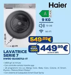 Haier - Lavatrice Serie 7 HW90-B14367U1-IT