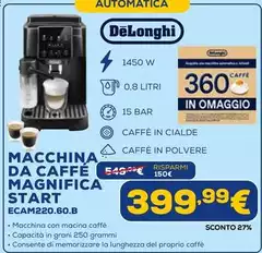 De Longhi - Macchina Da Caffè Magnifica Start ECAM220.60.B