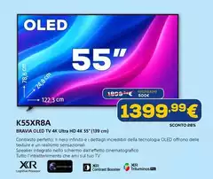 Sony - K55XR8A Bravia Oled Tv 4k Ultra Hd 4k 55" (139 Cm)