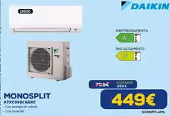 Daikin - Monosplit ATXC35D/ARXC