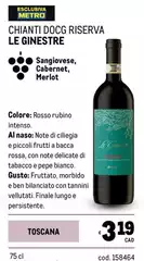 Chianti DOCG Riserva Le Ginestre