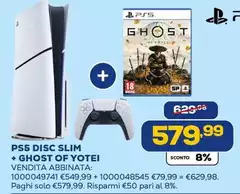 Sony - Ps5 Disc Slim + Ghost Of Yotei