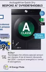 Samsung - Asciugatrice Quick Dry Bespoke Ai DV90DB7845GBU3
