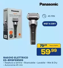 Panasonic - Rasoio Elettrico ES-RM3FXK503