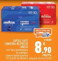 Lavazza - Capsule Caffè Compatibili Nespresso