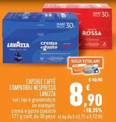 Lavazza - Capsule Caffè Compatibili Nespresso Lavazza - Capsule Caffè Compatibili Nespresso