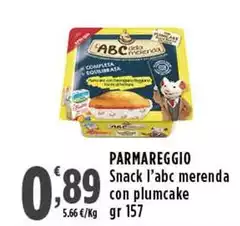 Parmareggio - Snack L'abc Merenda Con Plumcake Parmareggio - Snack L'abc Merenda Con Plumcake