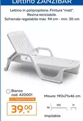 Matt - Lettino In Polipropile ""