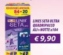 Lines - Seta Ultra Quadripacco Ali+Notte Lines - Seta Ultra Quadripacco Ali+Notte