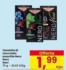 Novi - Tavolette Di Cioccolato Assortite Nero
