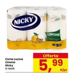 Nicky - Carta Cucina Limone