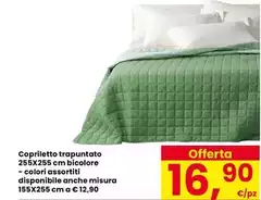 Misura - Copriletto Trapuntato Bicolore