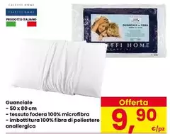 Guanciale Tessuto Fodera 100% Microfibra