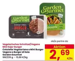 Garden gourmet - Cotolette Vegetariane O Mini Burger Vegano O Burger Di Soia Garden gourmet - Cotolette Vegetariane O Mini Burger Vegano O Burger Di Soia