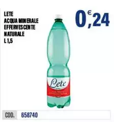 Lete - Acqua Minerale Effervescente Naturale Lete - Acqua Minerale Effervescente Naturale