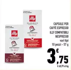 Nespresso - Capsule Per Caffè Espresso Illy Compatibili